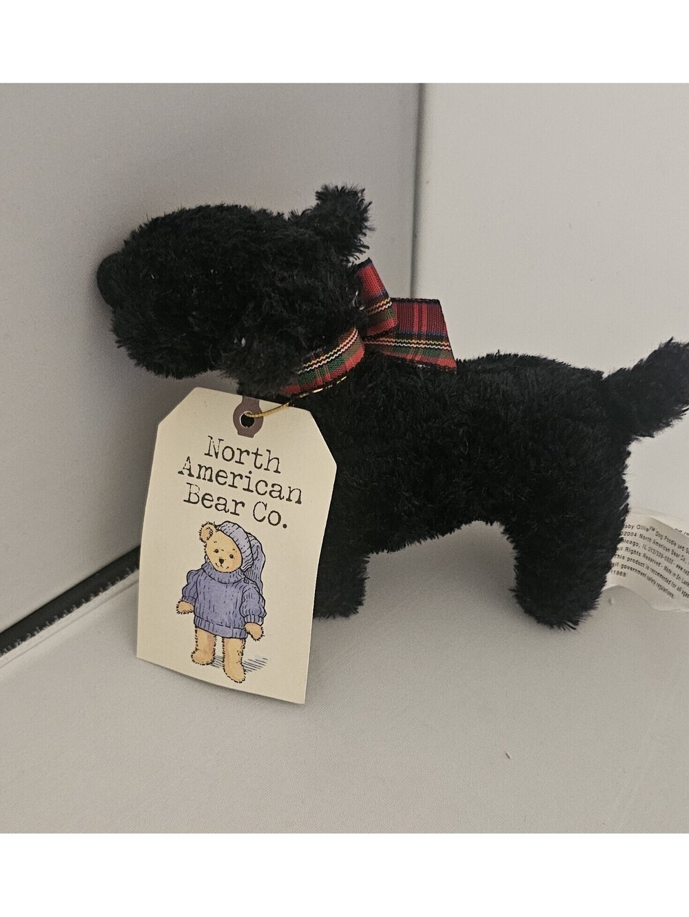 North American Bear Co. Baby Ollie Black Scottish Terrier (Scottie) Plush Dog